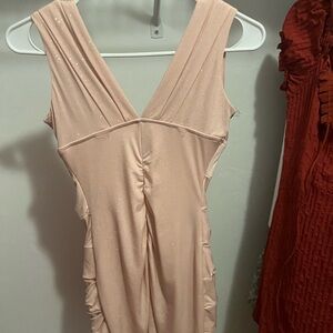 semi formal dress. pink, sparkly, so pretty